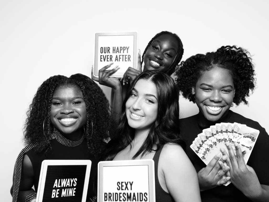 B&W bridesmaids — Always Be Mine, Sexy Bridesmaids