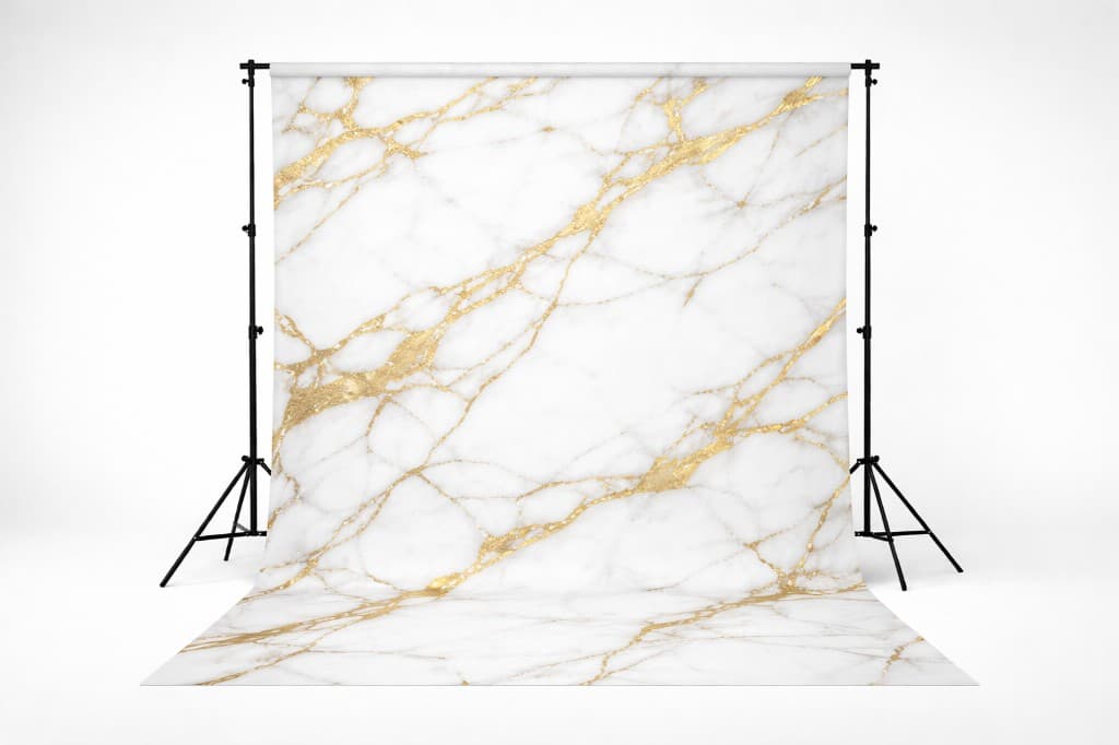 White & Gold Marble